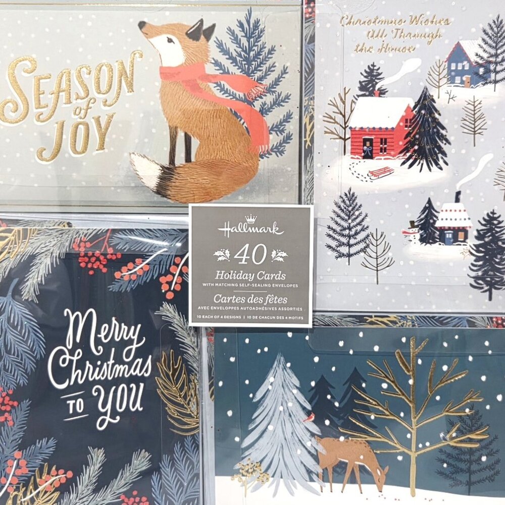 NEW set of 40 Christmas cards